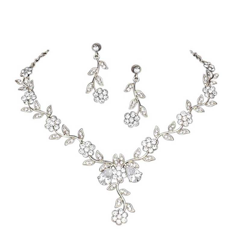 Crystal Vine Necklace Set