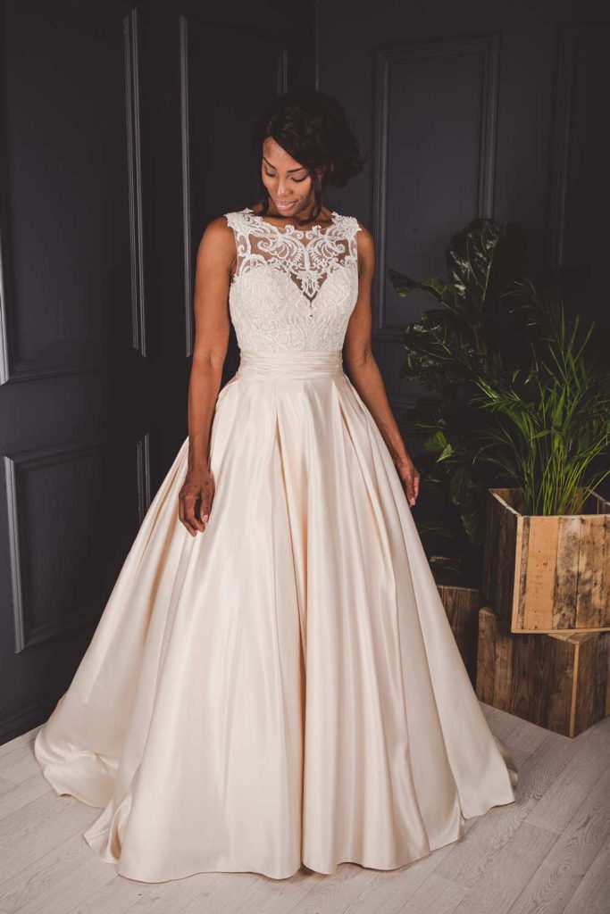 Victoria Kay Illusion Wedding Dress